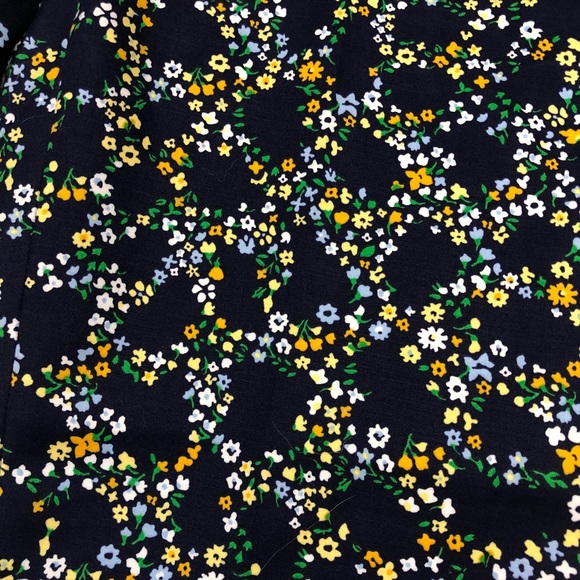 SOLD Michael Kors Navy Floral Ankle Skinny Pants - Picture 3 of 5